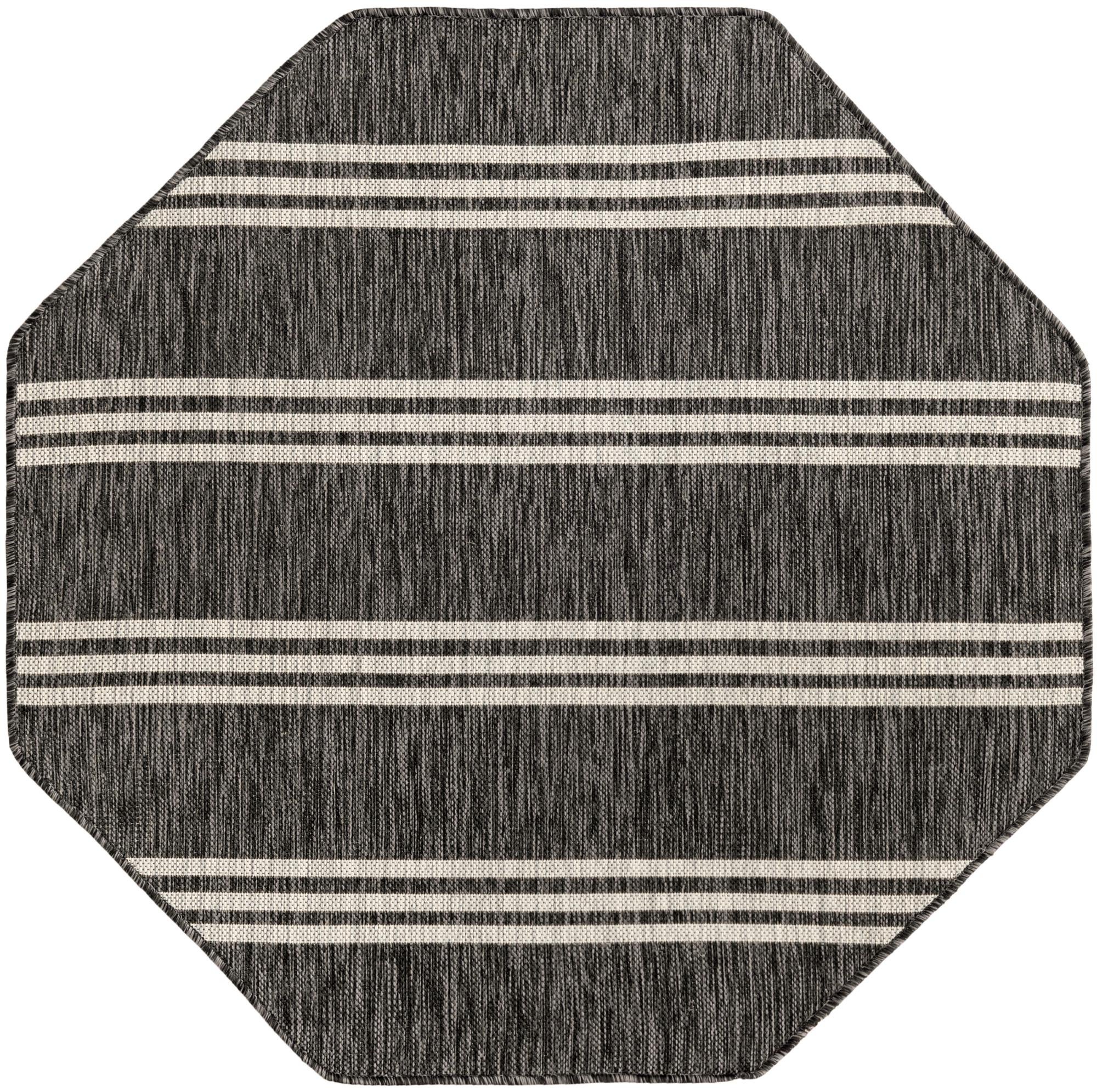 4' x 4' Easy-Clean Jill Zarin Anguilla Indoor / Outdoor Octagon Rug