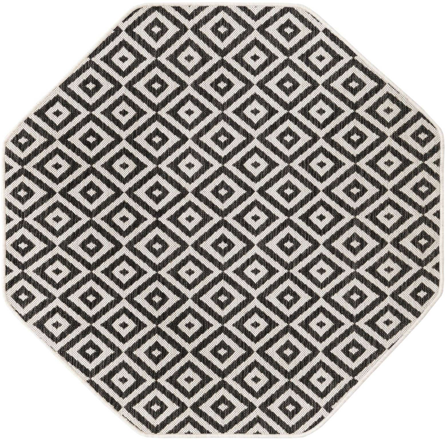 4' x 4' Easy-Clean Jill Zarin Costa Rica Indoor / Outdoor Octagon Rug