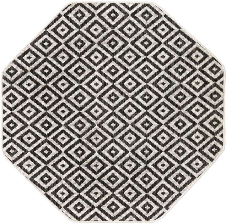 4' x 4' Easy-Clean Jill Zarin Costa Rica Indoor / Outdoor Octagon Rug