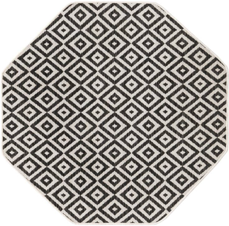 Detail image of 4' x 4' Easy-Clean Jill Zarin Costa Rica Indoor / Outdoor Octagon Rug