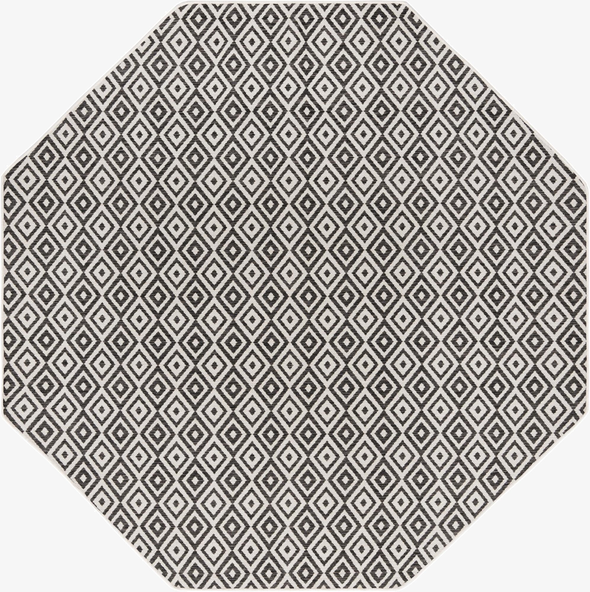 7' 10 x 7' 10  Washable Jill Zarin Costa Rica Indoor / Outdoor Octagon Rug