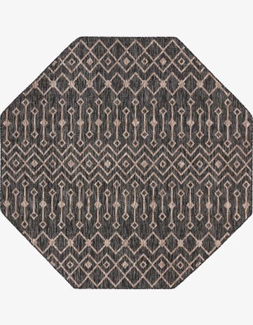 7' 10 x 7' 10 Easy-Clean Trellis Indoor / Outdoor Octagon Rug