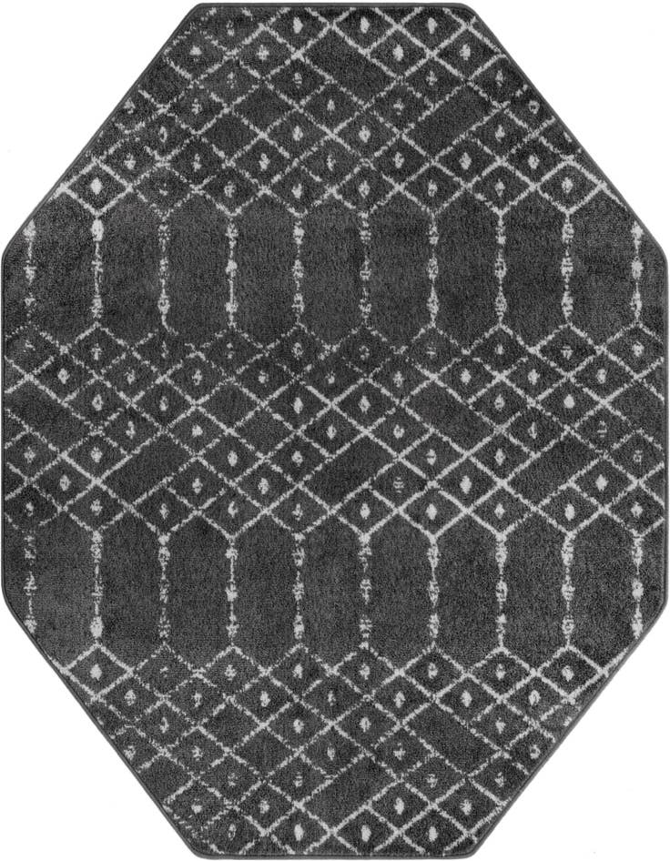 Detail image of 5' 3 x 5' 3 Paxon Trellis Octagon Rug
