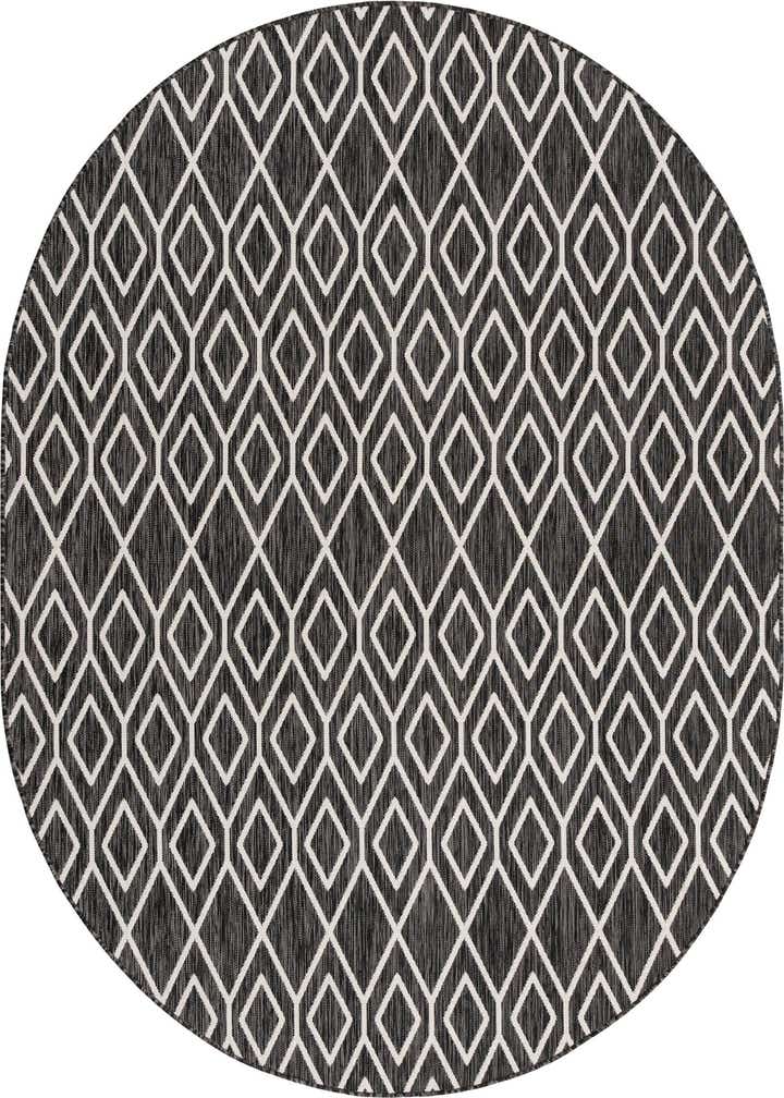 7' 10 x 10' Easy-Clean Jill Zarin Turks and Caicos Indoor / Outdoor Oval Rug
