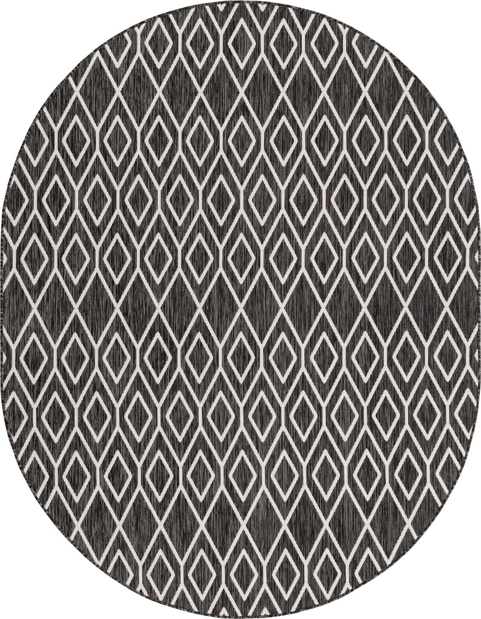 7' 10 x 10' Easy-Clean Jill Zarin Turks and Caicos Indoor / Outdoor Oval Rug