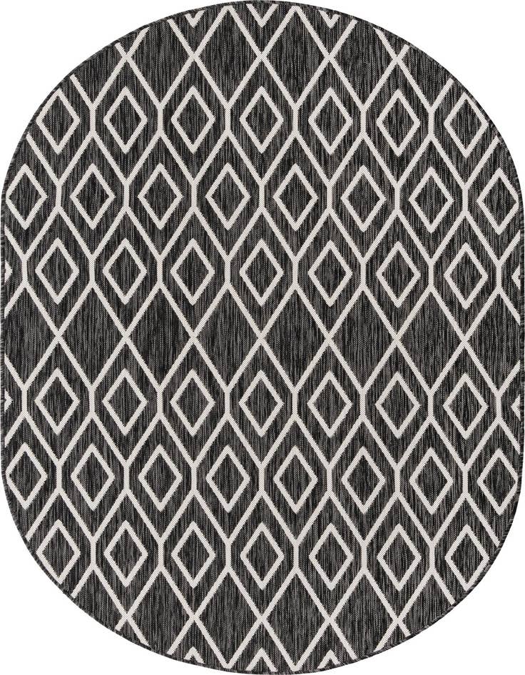 Detail image of 5' 3 x 8' Easy-Clean Jill Zarin Turks and Caicos Indoor / Outdoor Oval Rug