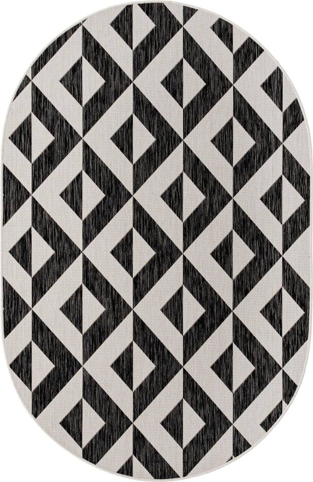 Detail image of 5' 3 x 8' Easy-Clean Jill Zarin Napa Indoor / Outdoor Oval Rug