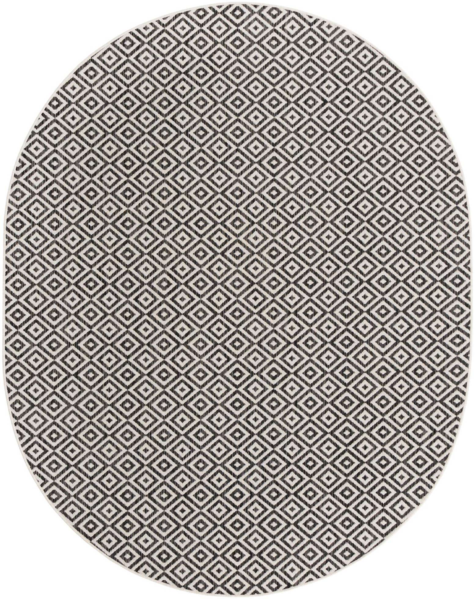 7' 10 x 10' Easy-Clean Jill Zarin Costa Rica Indoor / Outdoor Oval Rug