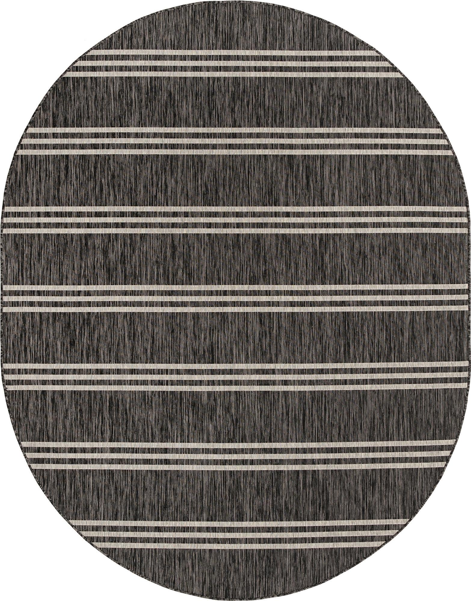 7' 10 x 10' Easy-Clean Jill Zarin Anguilla Indoor / Outdoor Oval Rug