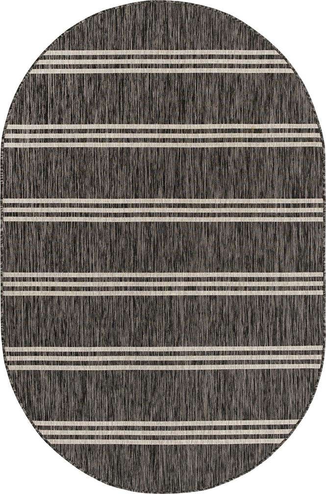 5' 3 x 8' Easy-Clean Jill Zarin Anguilla Indoor / Outdoor Oval Rug