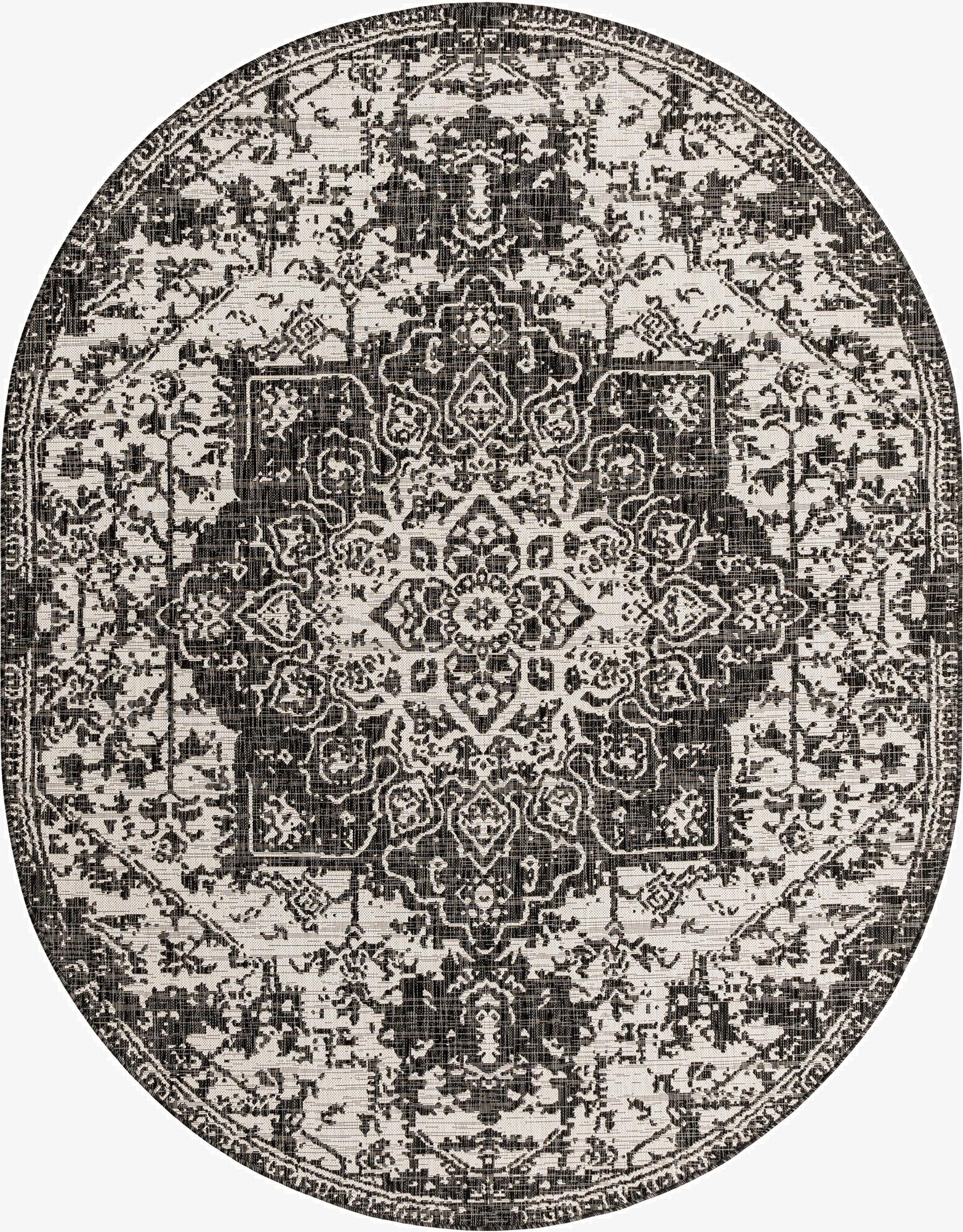 240cm x 305cm  Washable Jill Zarin Dubai Indoor / Outdoor Óvalo Alfombra