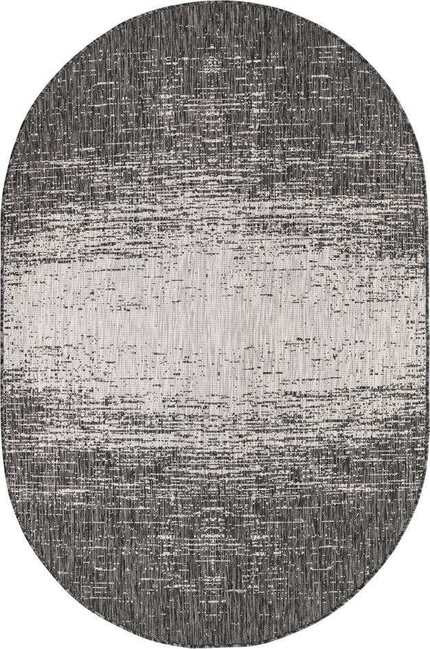 Detail image of 5' 3 x 8' Easy-Clean Modern Indoor / Outdoor Oval Rug