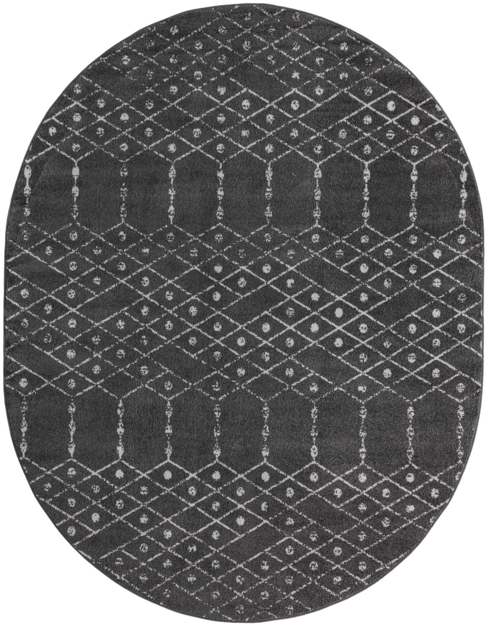 7' 10 x 10' Paxon Trellis Oval Rug