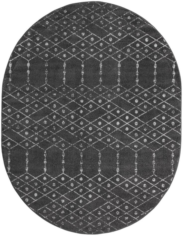 Detail image of 7' 10 x 10' Paxon Trellis Oval Rug