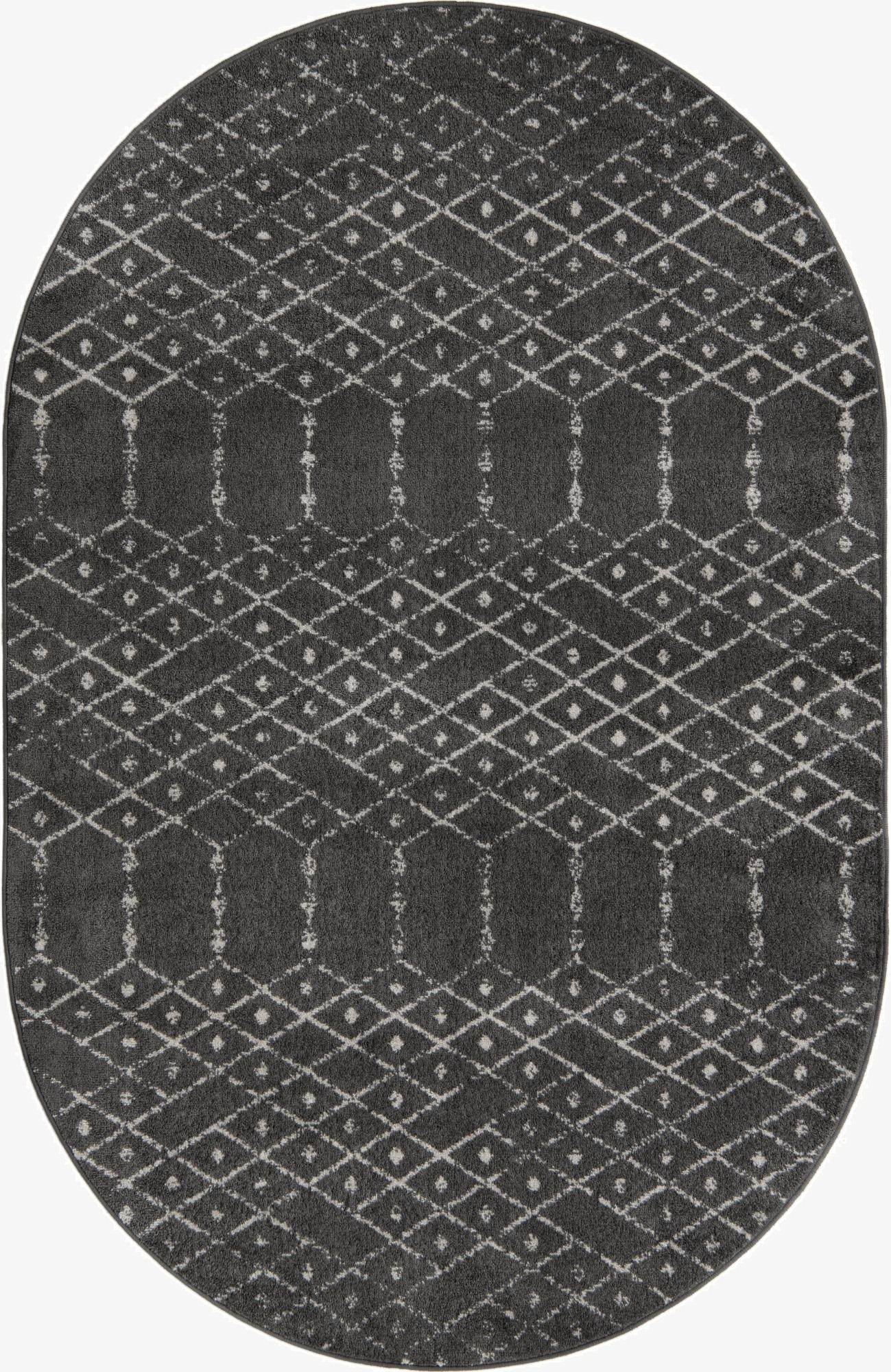 5' 3 x 8' Paxon Trellis Oval Rug