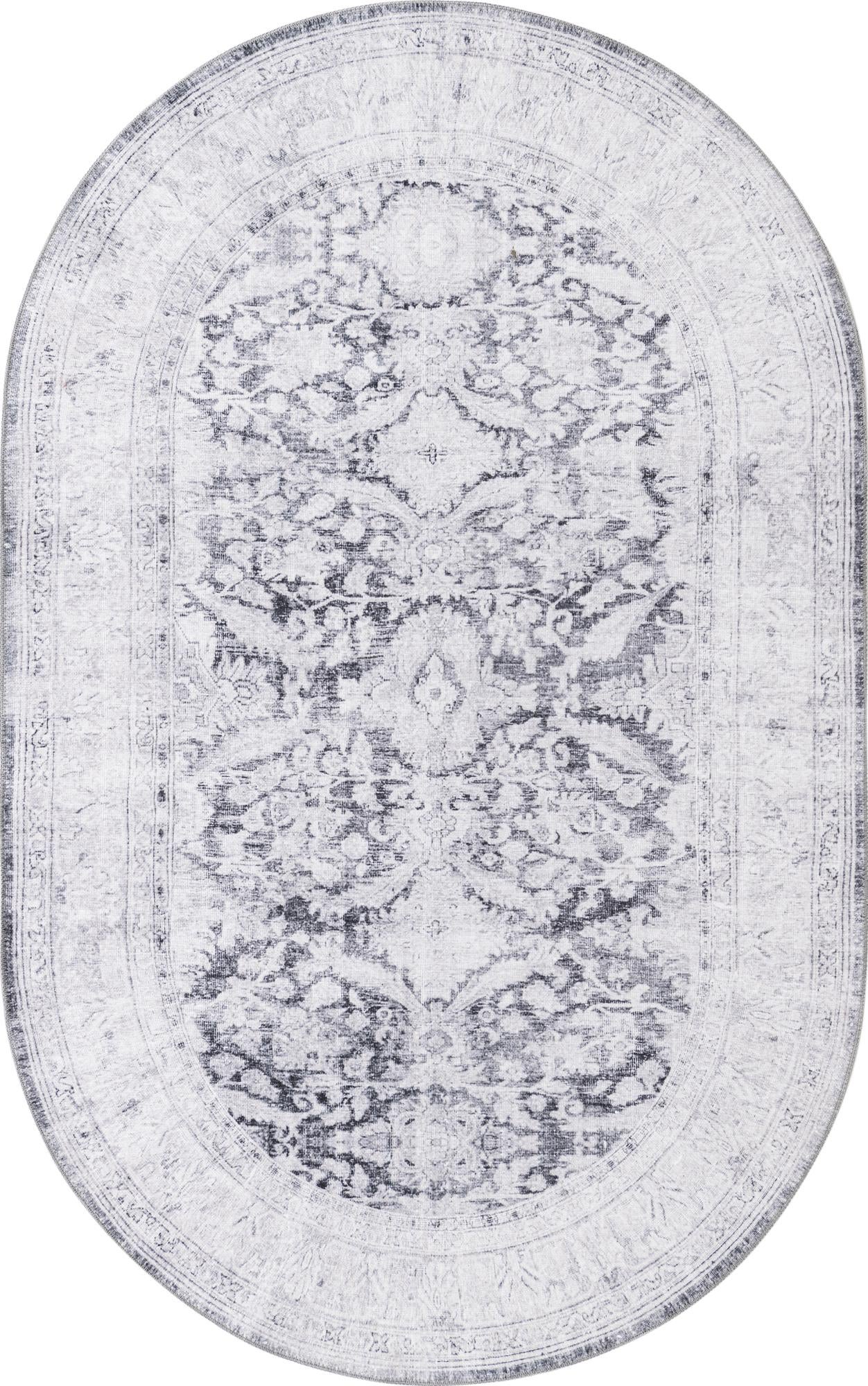 5' x 8' Washable Timeless Oval Rug
