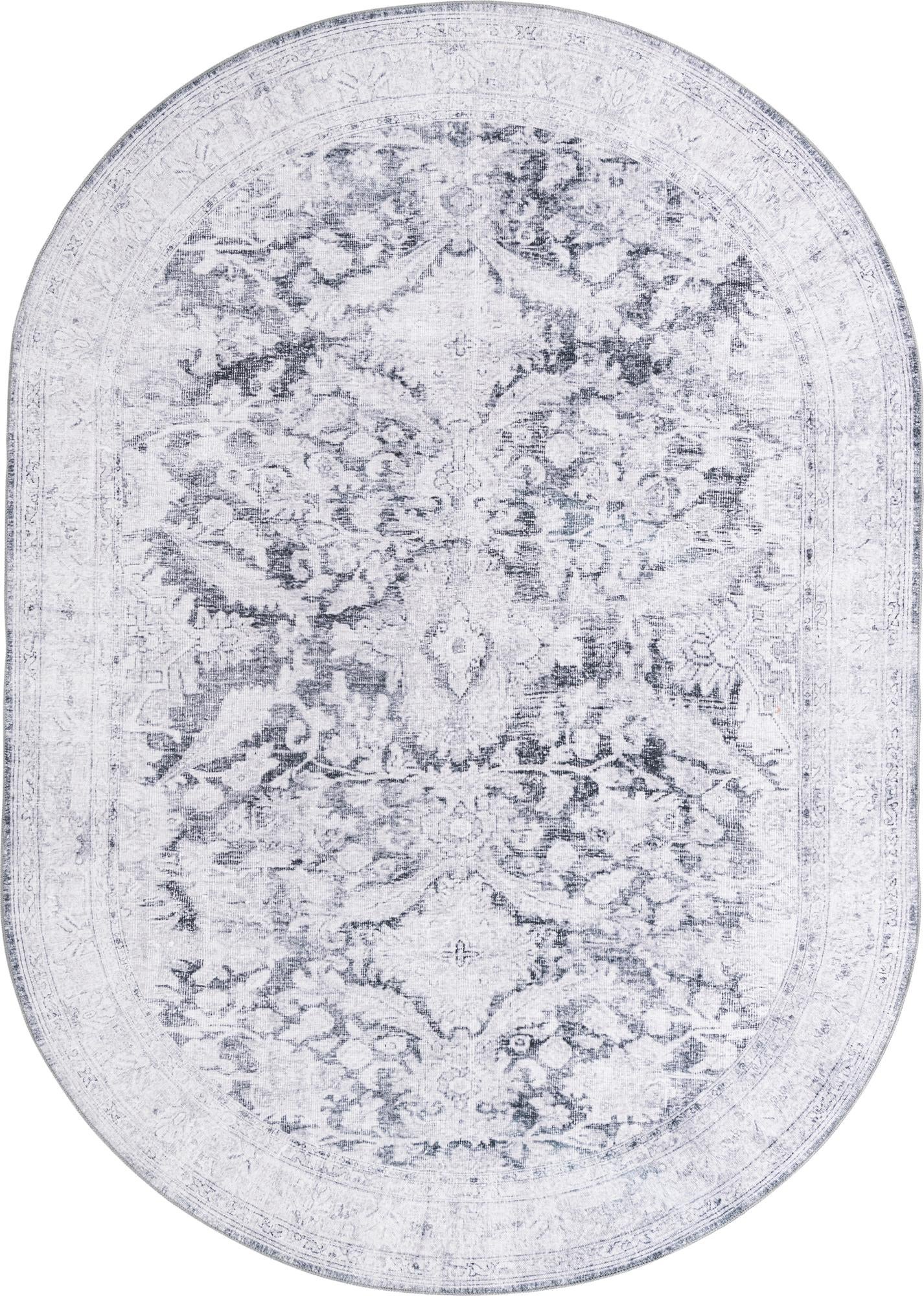 7' 6 x 10' 6 Washable Timeless Oval Rug