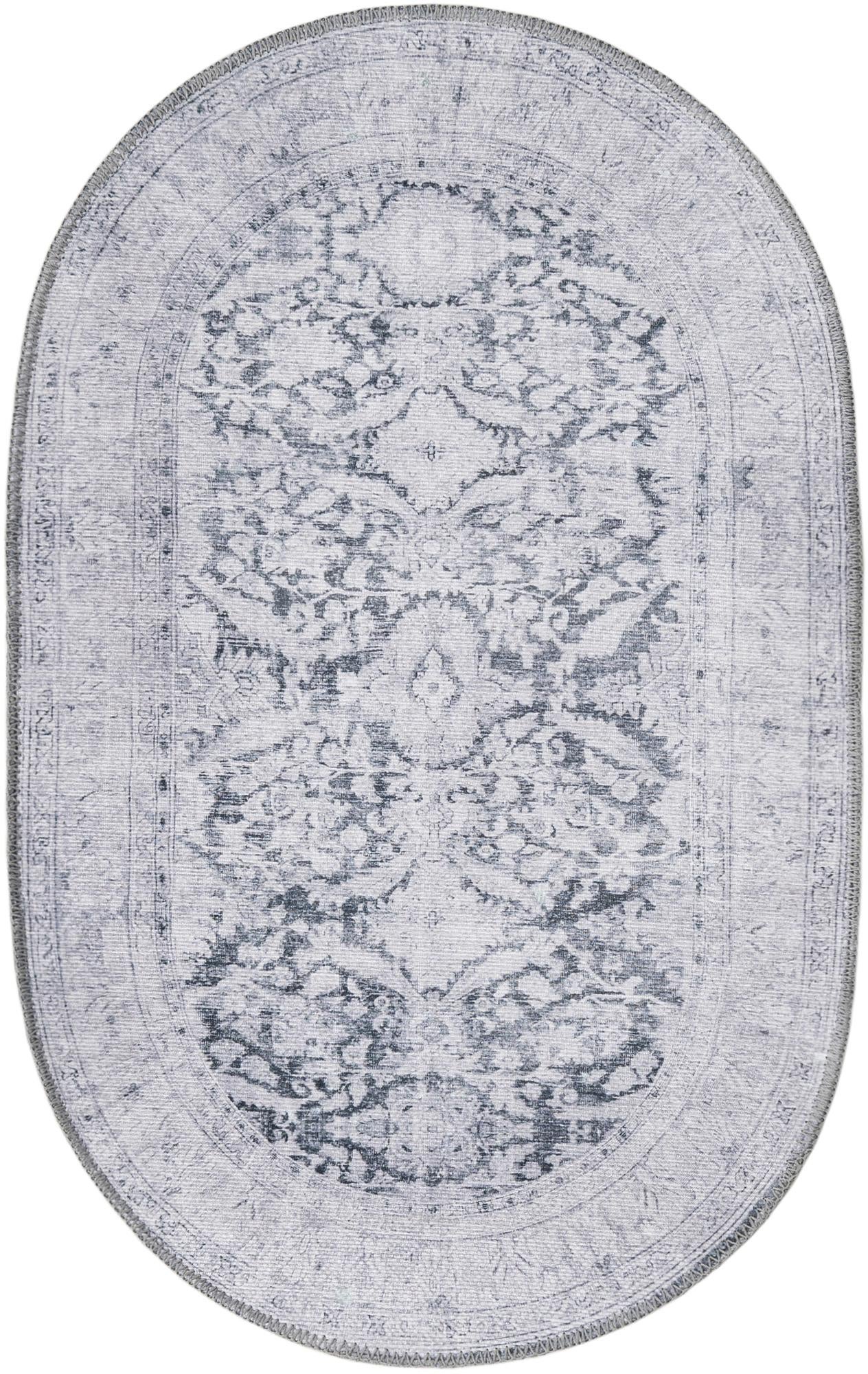 2' x 3' Washable Timeless Oval Rug