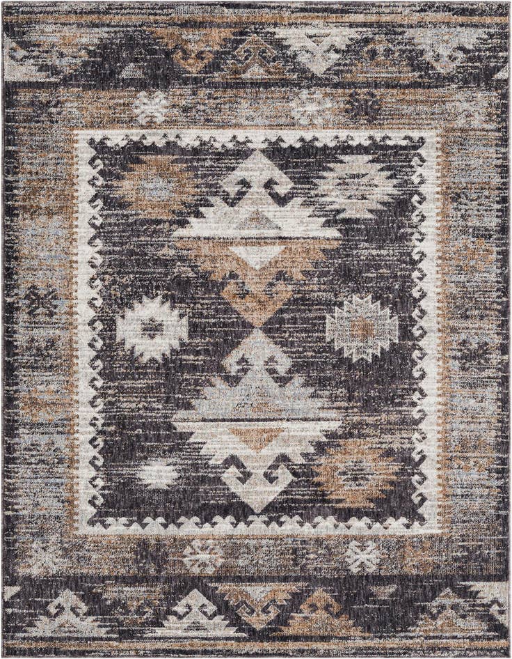 Detail image of 5' 3 x 8' Eco Southwestern Rug