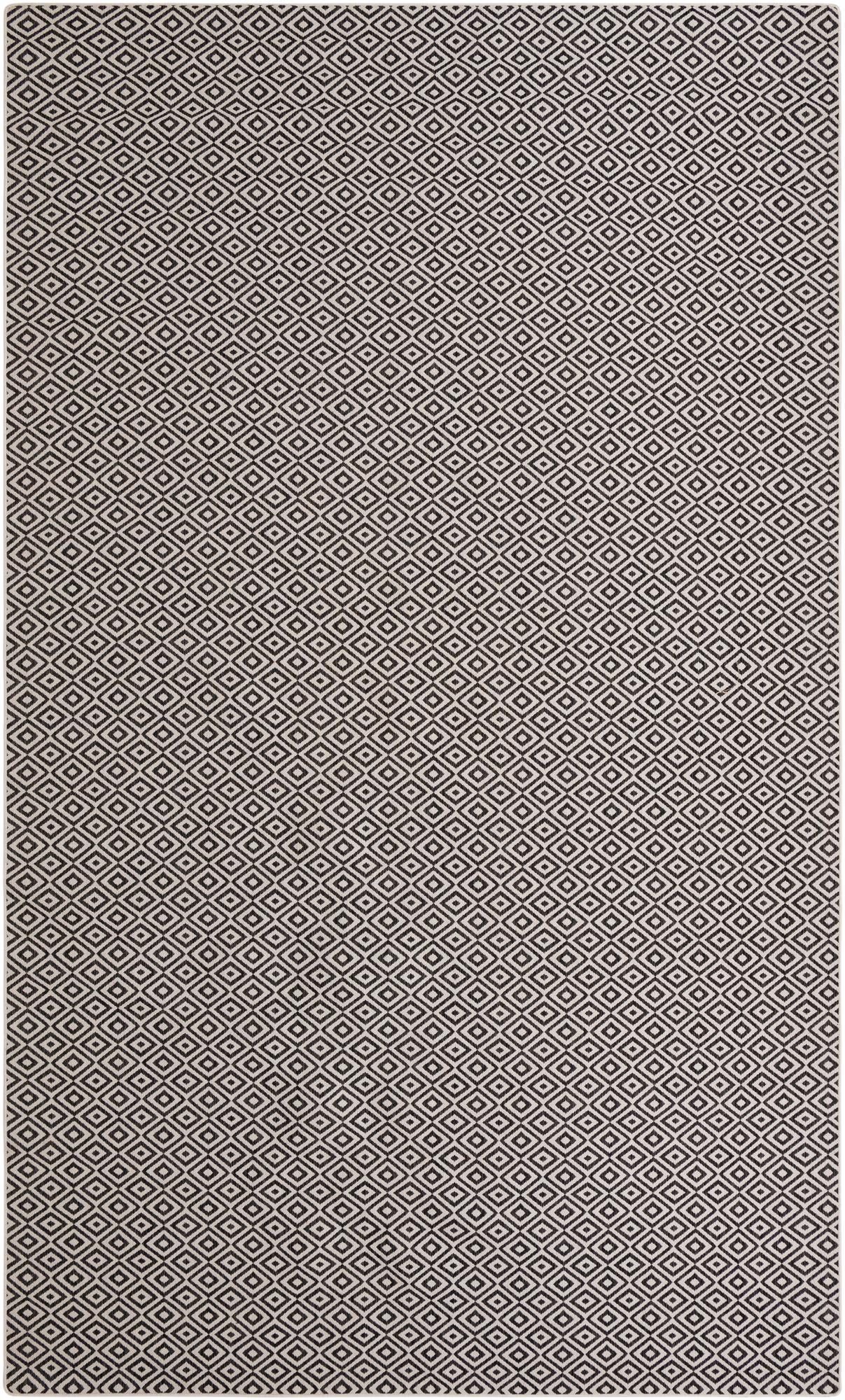 Charcoal Gray Easy-Clean Jill Zarin Indoor / Outdoor Rug