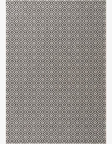 Charcoal Gray Easy-Clean Jill Zarin Costa Rica Indoor / Outdoor Rug