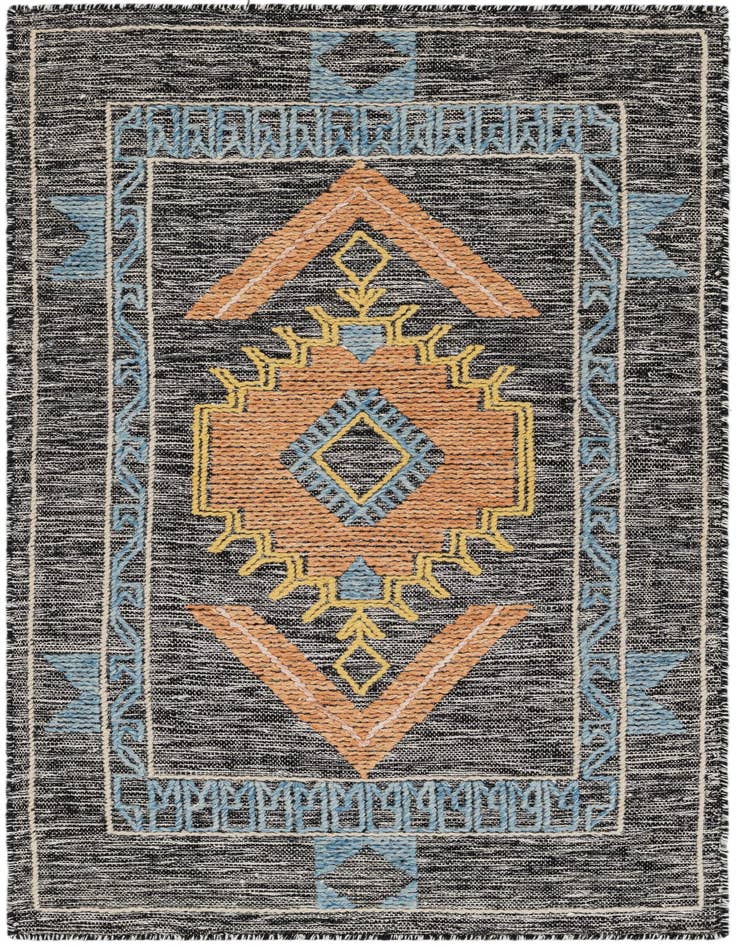 Detail image of 3' 1 x 5' 1 Hand Woven Kilim Wool Rug