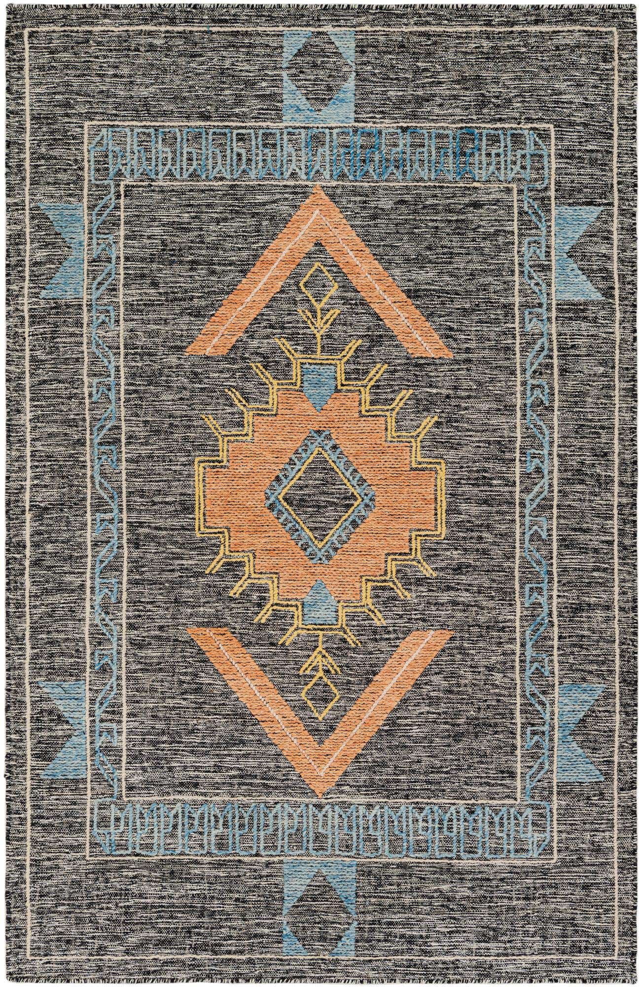 5' 1 x 8' Hand Woven Kilim Wool Rug