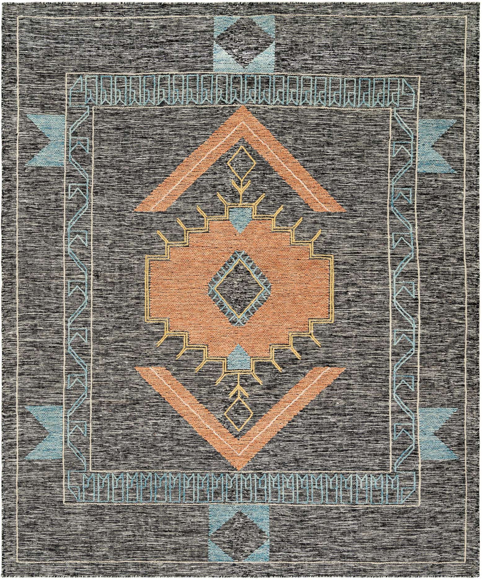 7' 10 x 10' Hand Woven Kilim Wool Rug