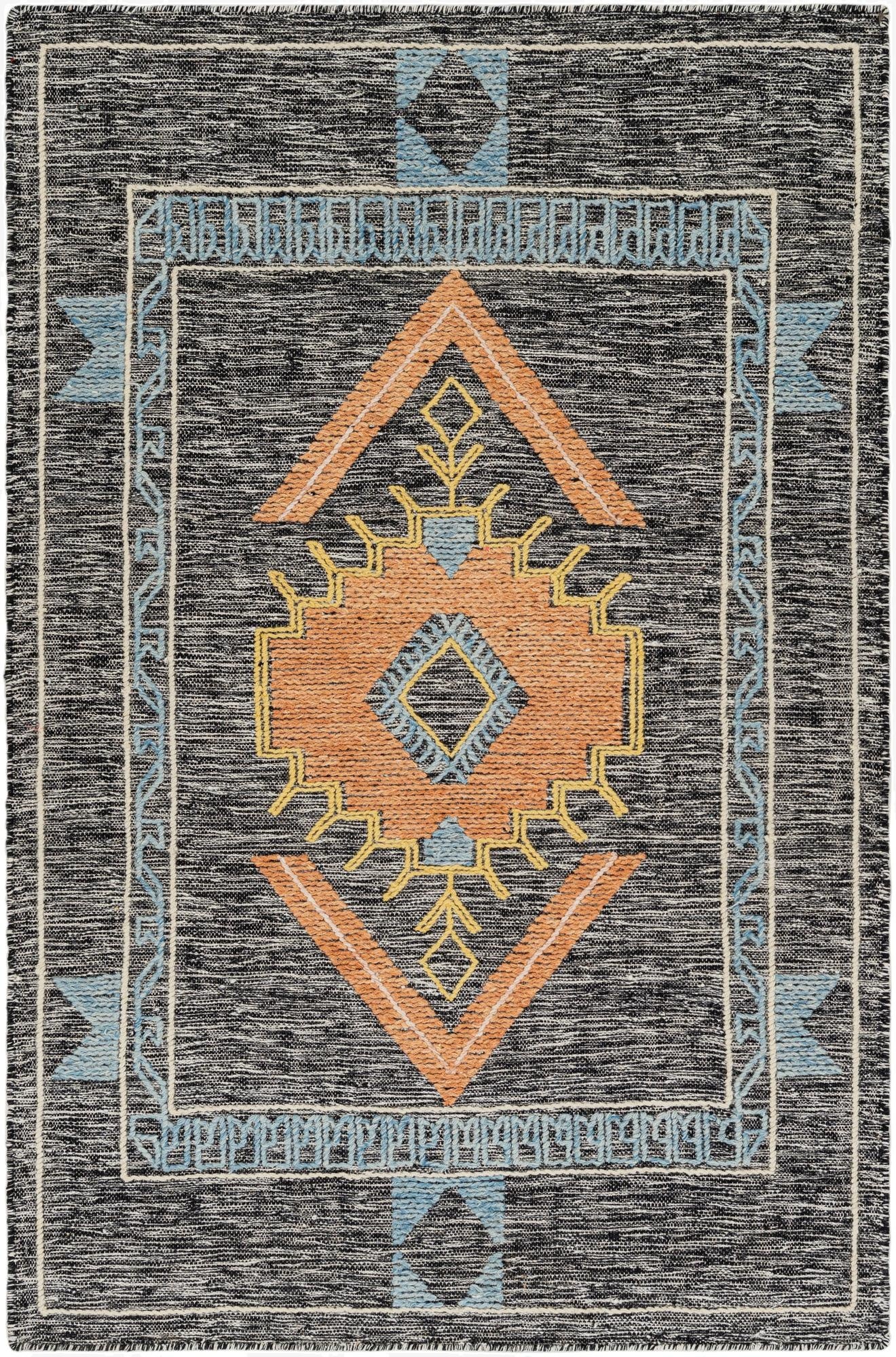 125cm x 185cm  Hand Woven Kilim Wool Alfombra