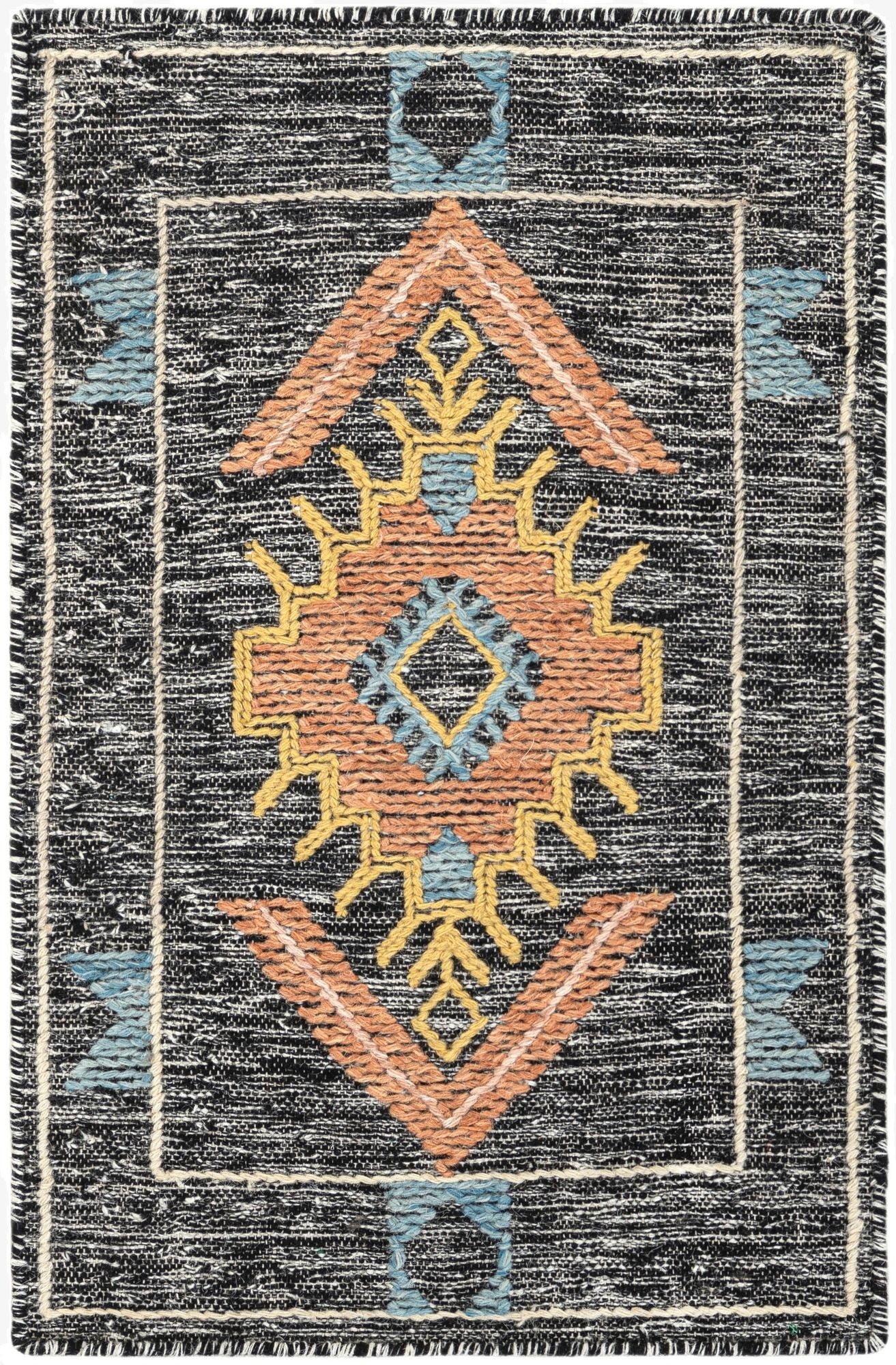 60cm x 95cm  Hand Woven Kilim Wool Rug