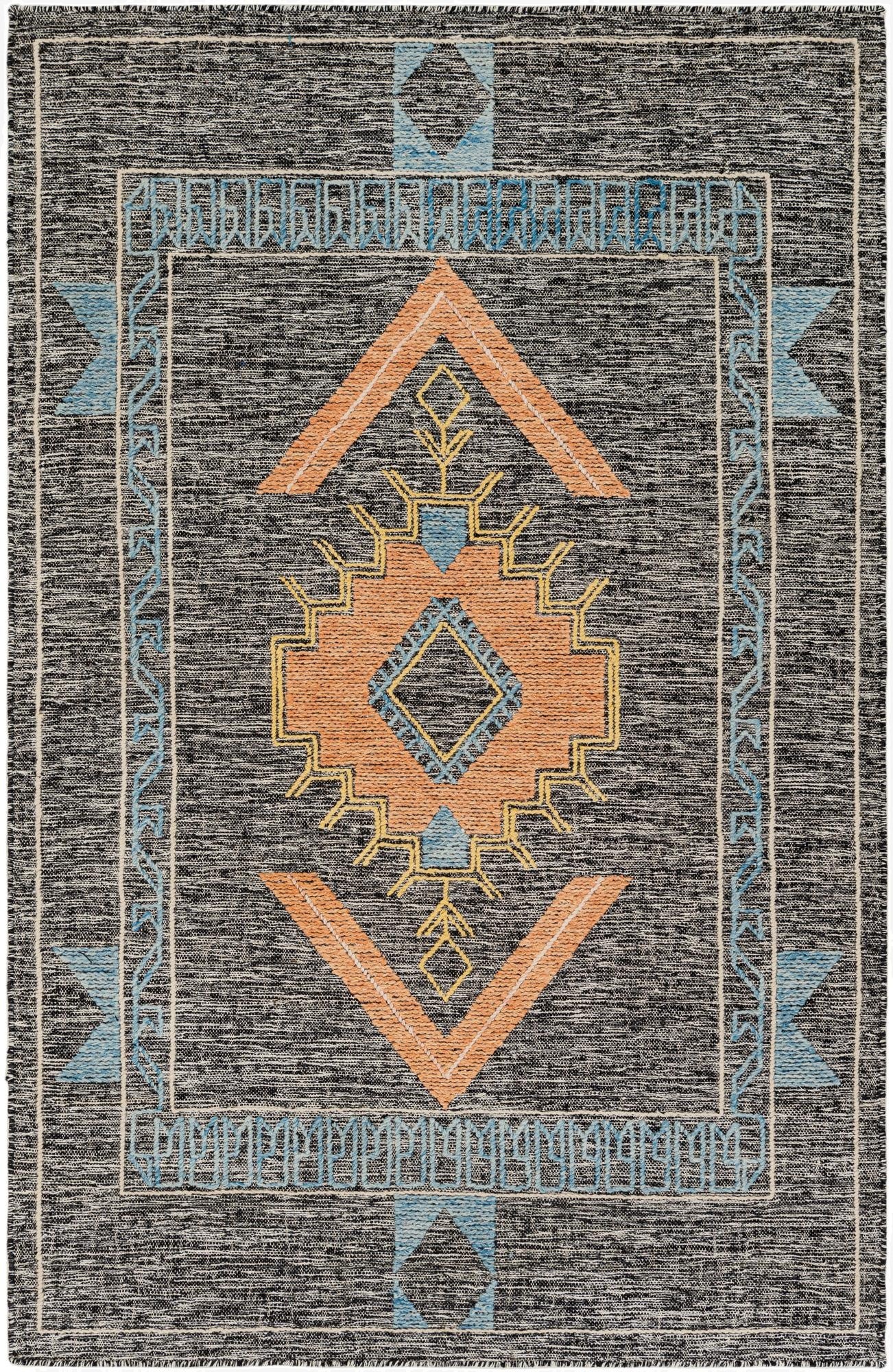 155cm x 245cm  Hand Woven Kilim Wool Alfombra