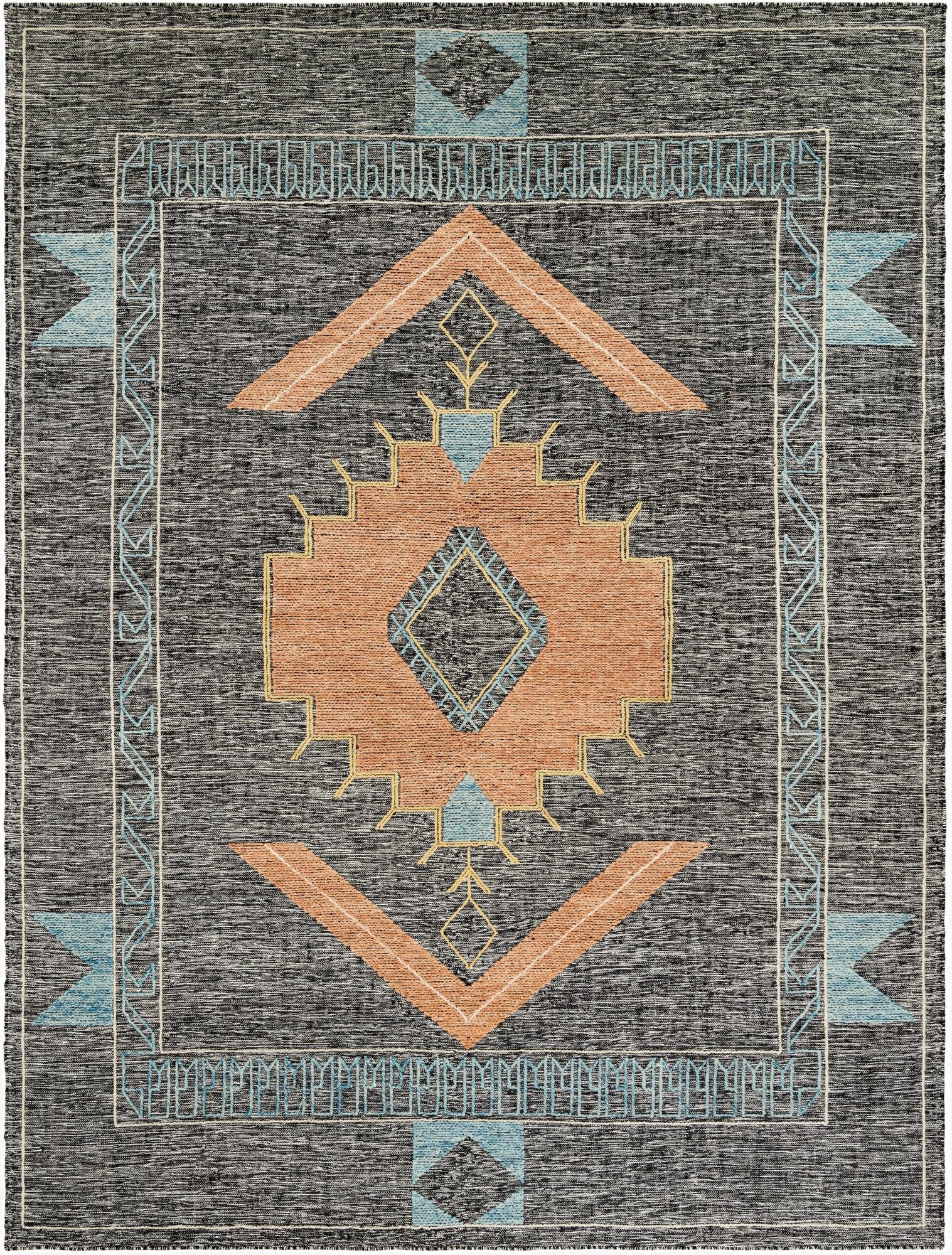 9' x 12'  Hand Woven Kilim Wool Rug