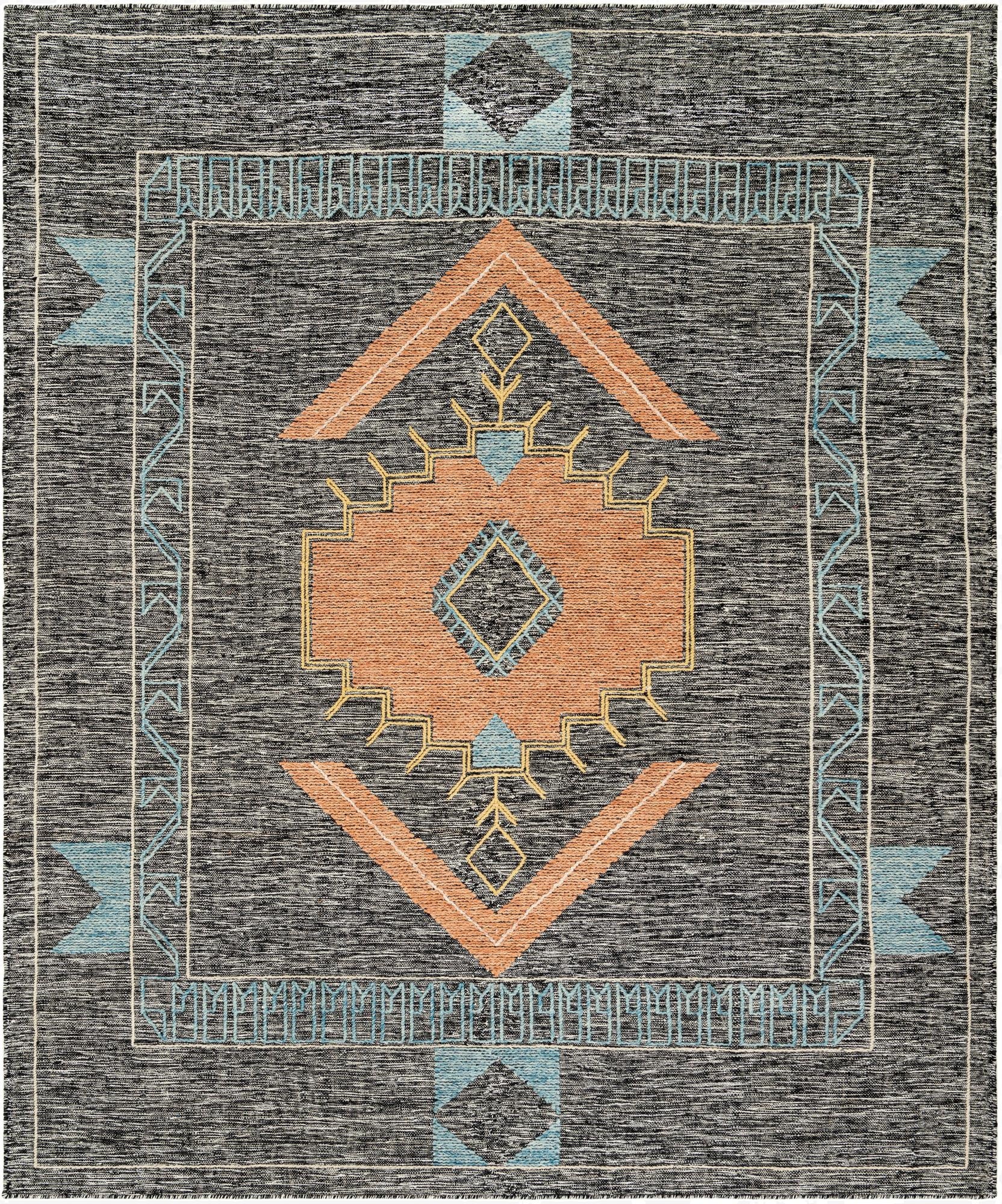 7' 10 x 10'  Hand Woven Kilim Wool Rug