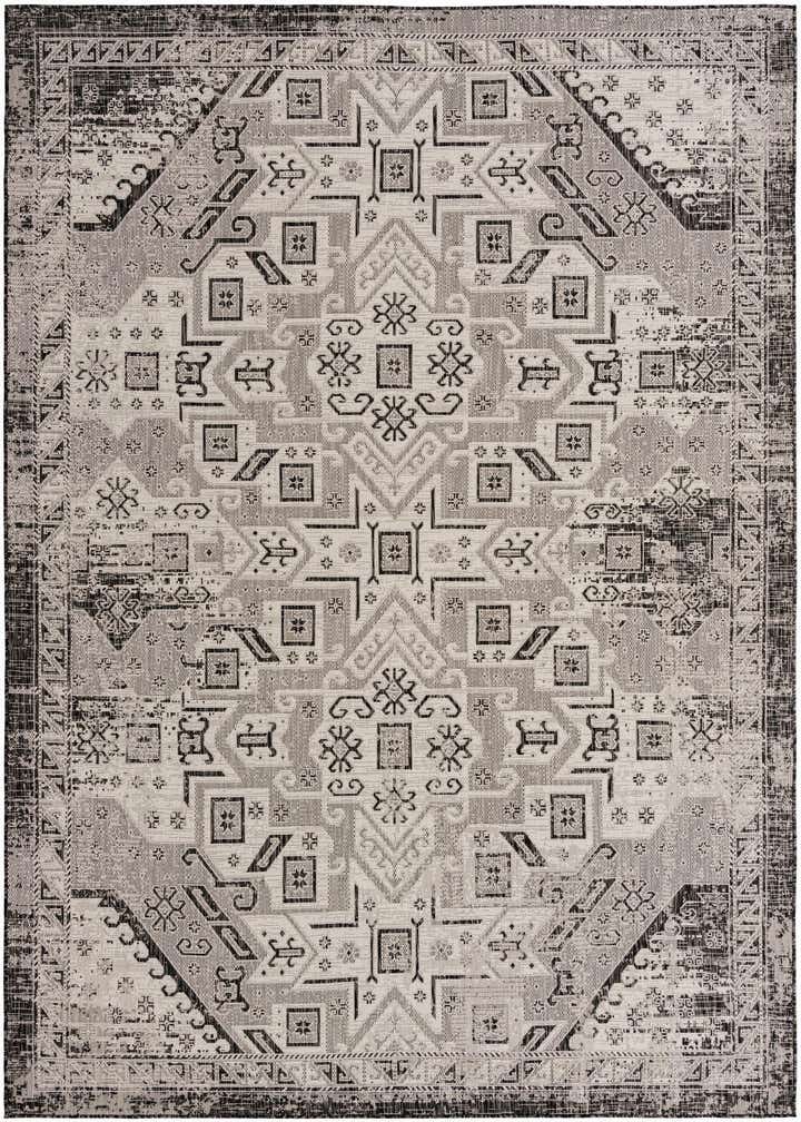 9' x 12' Easy-Clean Aztec Indoor / Outdoor Rug