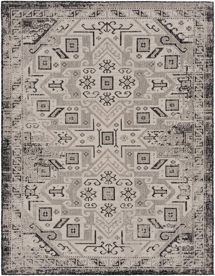 Detail image of 6' x 9' Easy-Clean Aztec Indoor / Outdoor Rug