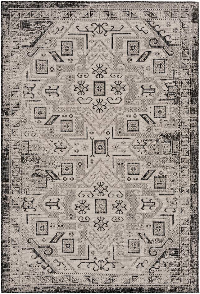 Detail image of 6' x 9' Easy-Clean Aztec Indoor / Outdoor Rug