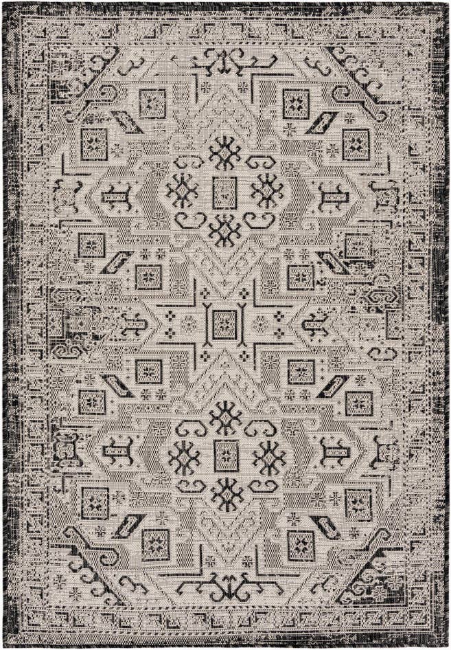 Detail image of 4' x 6' Easy-Clean Aztec Indoor / Outdoor Rug