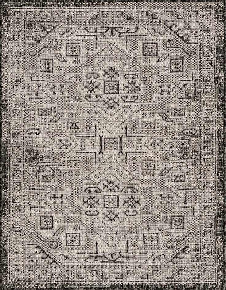 Detail image of 3' x 5' 3 Easy-Clean Aztec Indoor / Outdoor Rug