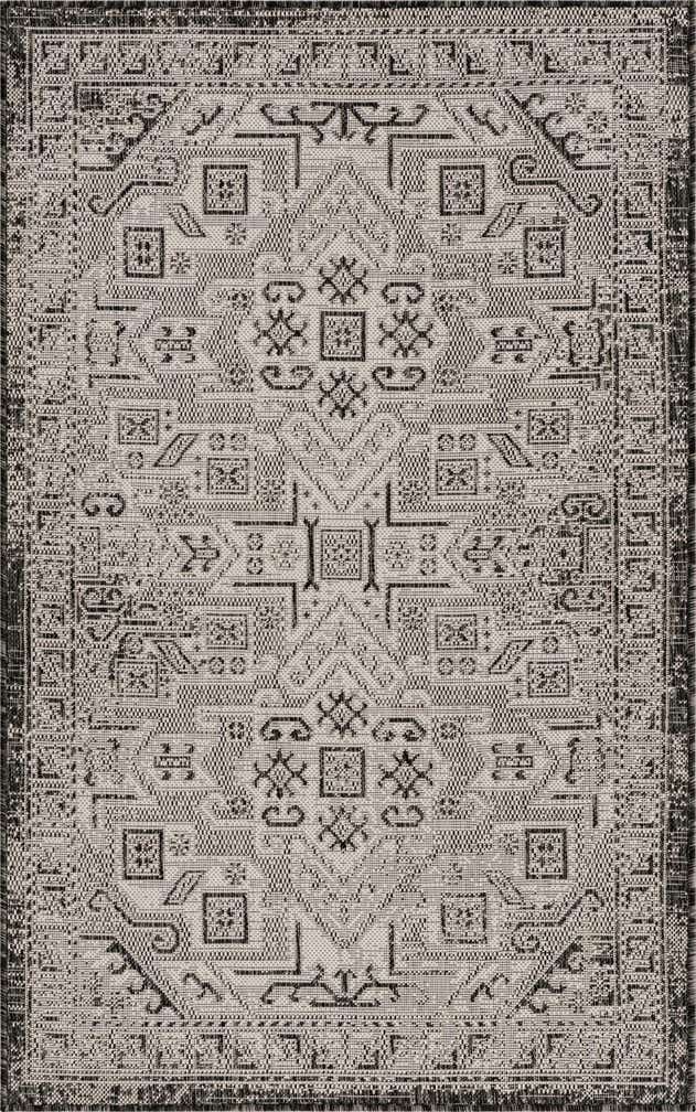 3' x 5' 3 Easy-Clean Aztec Indoor / Outdoor Rug