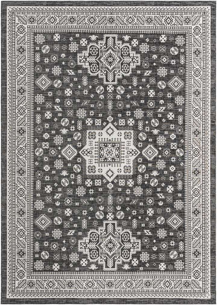 10' x 14' Easy-Clean Aztec Indoor / Outdoor Rug