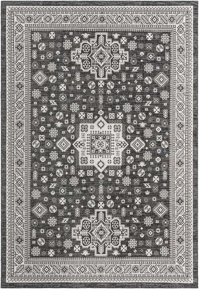 10' x 14' Easy-Clean Aztec Indoor / Outdoor Rug