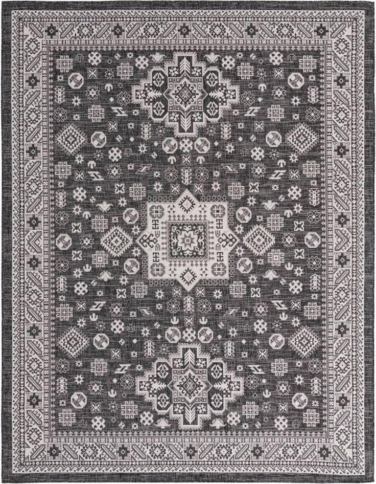 Detail image of 10' x 13' Easy-Clean Aztec Indoor / Outdoor Rug