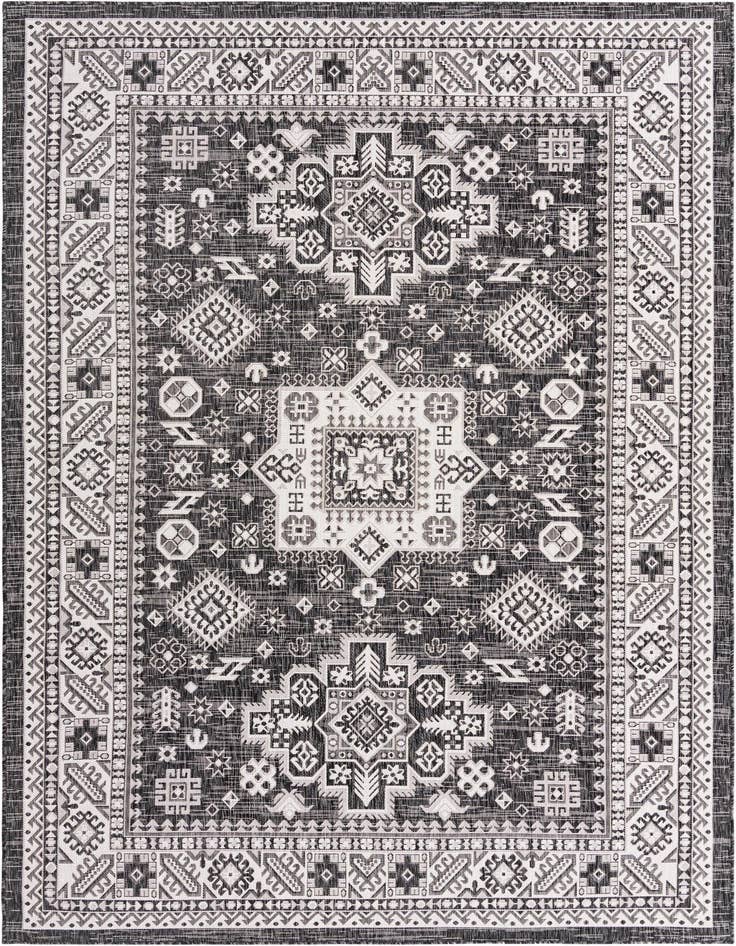 Detail image of 7' x 10' Easy-Clean Aztec Indoor / Outdoor Rug