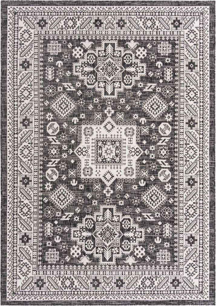 7' x 10' Easy-Clean Aztec Indoor / Outdoor Rug