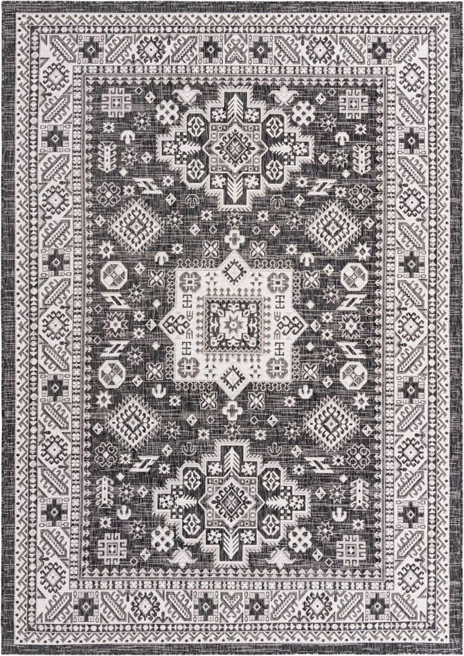 Detail image of 7' x 10' Easy-Clean Aztec Indoor / Outdoor Rug