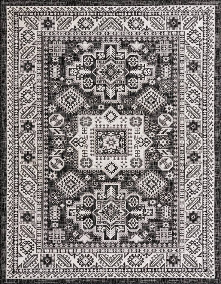 Detail image of 6' x 9' Easy-Clean Aztec Indoor / Outdoor Rug