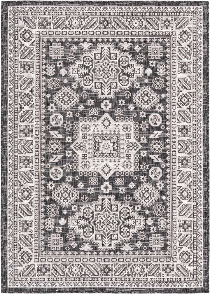 4' x 6' Easy-Clean Aztec Indoor / Outdoor Rug