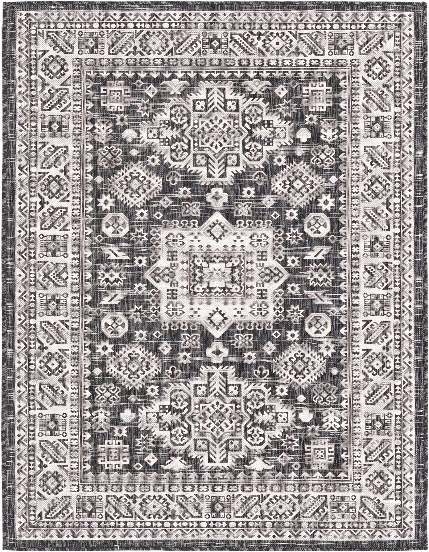 4' x 6' Easy-Clean Aztec Indoor / Outdoor Rug