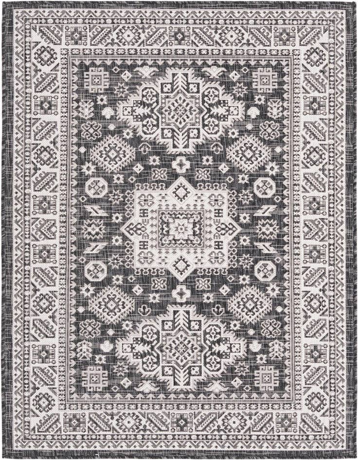 Detail image of 4' x 6' Easy-Clean Aztec Indoor / Outdoor Rug