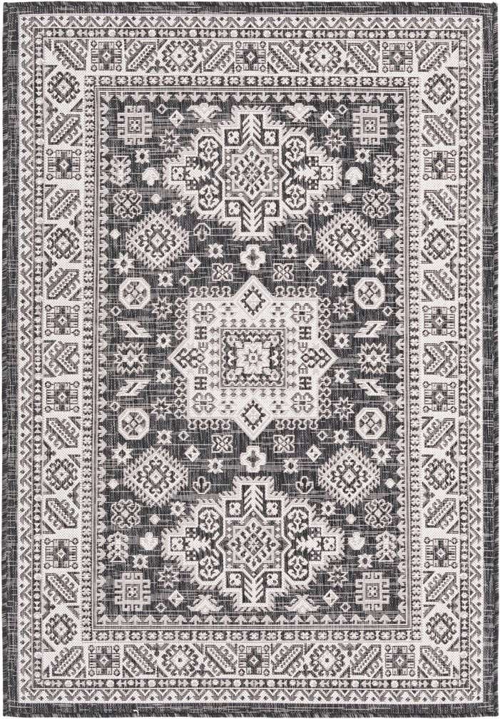 4' x 6' Easy-Clean Aztec Indoor / Outdoor Rug
